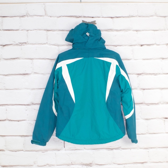 LL Bean Winter Jacket Coat Size S Teal Blue Parka - Picture 7 of 8